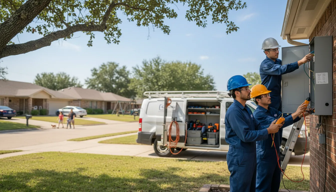 Certified electrician providing emergency electrical services in Purcell, OK